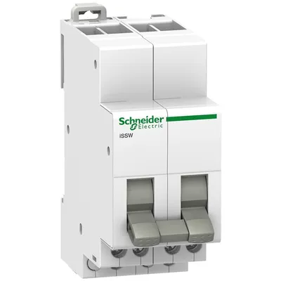 Schneider Electric Preklopka iSSW A9E18071, 0-1 Na DIN Šinu 2 C/O 20A 250V AC