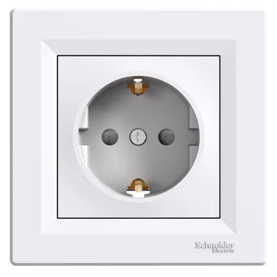 Schneider Electric Utičnica Monofazna EPH2900221, Sa Zaštitom 16A, Bijela