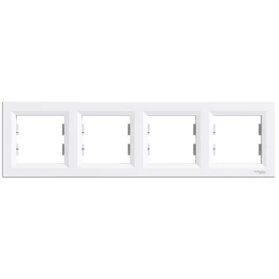 Schneider Electric Okvir EPH5800421, Horizontalni Za 4 Elementa, Bijeli