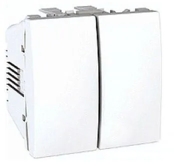 Schneider Electric Serijski Prekidač MGU3.211.18, 10A 2M Modularni, Bijeli