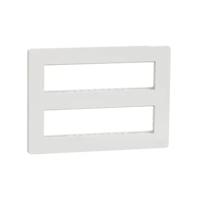 Schneider Electric Maska Modularna NU021820, 2 x 8M, Antibakterijska, Bijela