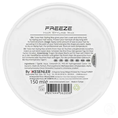 Totex Vosak za kosu Freeze, 150 ml