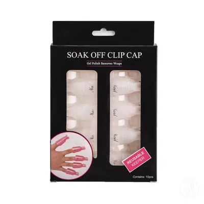 Nails Tools Štipaljke za uklanjanje trajnog laka Galaxy, 10 Komada, Bijela