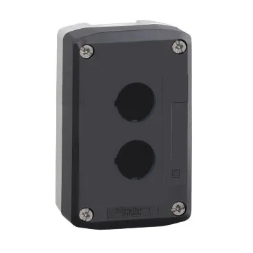 Schneider Electric OG Kutija XALD02, Za Upravljačko Signalne Elemente 2 Mjesta Fi 22mm PVC, Prazna, Sivo-crna