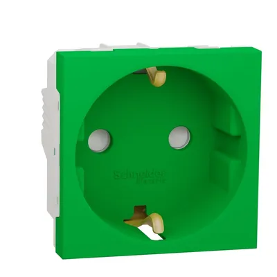Schneider Electric Utičnica Monofazna NU303706, Sa Zaštitom 2M, Zelena