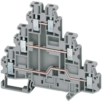 Schneider Electric Vijčana Redna Stezaljka NSYTRV26T, 2.5mm2, 1x1 Trostruka, Siva