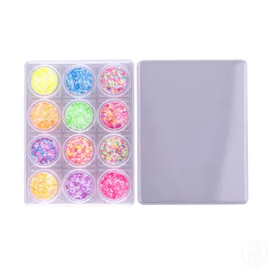 Perfect Nails Fluorescentni gliteri za nokte, 12 Komada