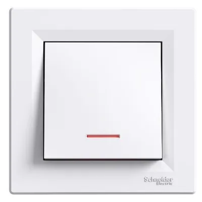 Schneider Electric Jednopolni Prekidač Sa Lokatorskom Lampicom, EPH1430321, 16A, Bijeli