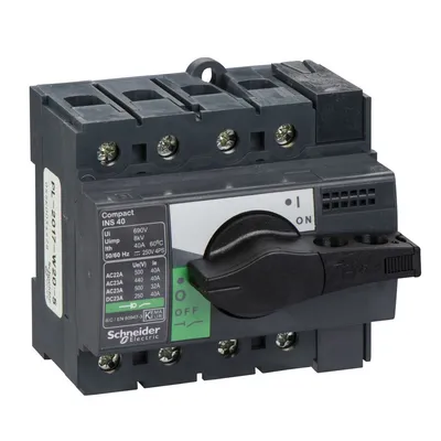 Schneider Electric Kompaktna Rastavna Sklopka 28901, KS INS40 40A 4P
