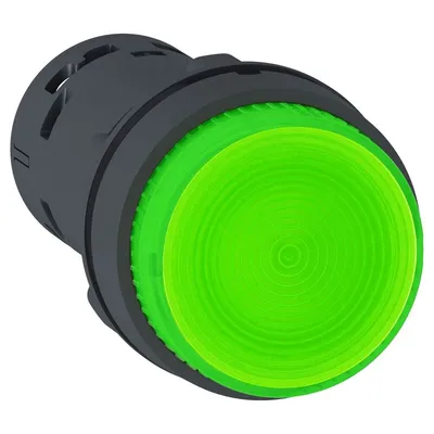 Schneider Electric Taster Svjetleći Sa Povratom XB7NW33B1, Zeleni LED Fi 22mm 1NO 24V AC/DC, Vijčani Priključak