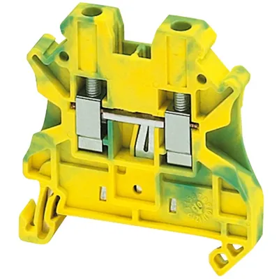 Schneider Electric Vijčana Redna Stezaljka NSYTRV42PE, 4mm2, 1x1, Žuto-Zelena