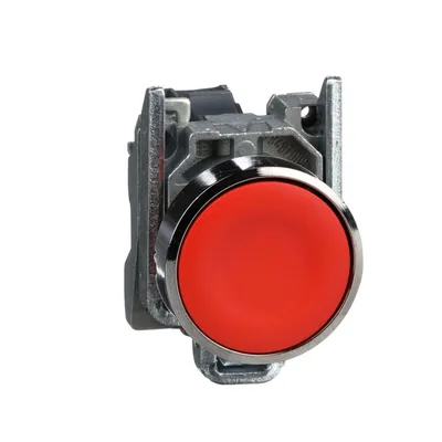 Schneider Electric Taster XB4BA42, Sa Povratom Crveni Fi 22mm 1NC, Metalni