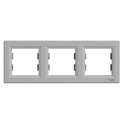 Schneider Electric Okvir horizontalni za 3 elementa, EPH5800361, Sivi