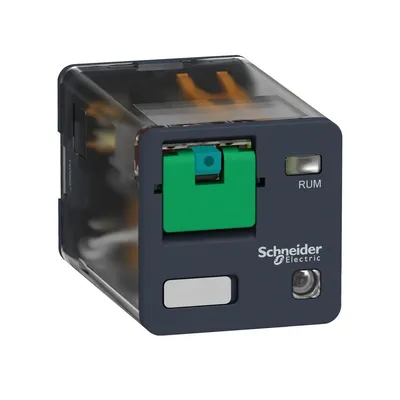 Schneider Electric Utični Cilindrični Relej RUMC32BD, 24V DC 10A 3 (C/O) LED