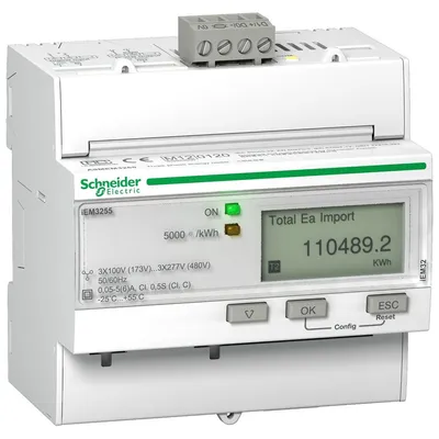 Schneider Electric Brojilo A9MEM3255, Preko ST 3f 4 tarife E.P.U.I Modbus MID