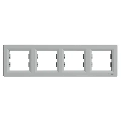 Schneider Electric Okvir horizontalni za 4 elementa, EPH5800461, Sivi