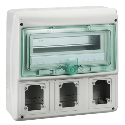 Schneider Electric Kaedra Zidni Plastični Ormar 13180, Za Utičnice 340x335mm Sa 3 Otvora I 12 Modula