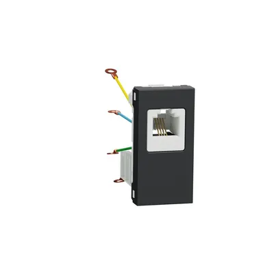 Schneider Electric Utičnica Telefonska NU349154, RJ12 6 Kontakata 1M, Crna