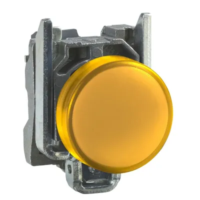 Schneider Electric Signalna Lampica XB4BVM5, Žuta LED Fi 22mm 230V AC, Metalna