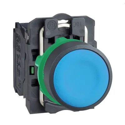 Schneider Electric Taster Sa Povratom XB5AA61, Plavi Fi 22mm 1NO, Plastični