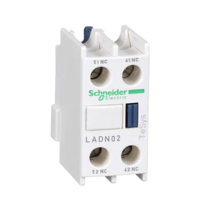 Schneider Electric Prednji pomoćni kontaktni blok LADN02, Za TeSys D 2NC