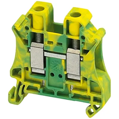 Schneider Electric Vijčana Redna Stezaljka NSYTRV102PE, 10mm2, Žuto-Zelena 1x1