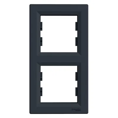 Schneider Electric Okvir vertikalni za 2 elementa, EPH5810271, Crni