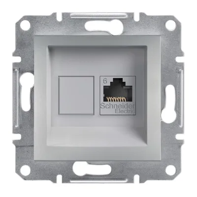 Schneider Electric Utičnica Računarska RJ45 Cat6, EPH4700161, Bez Okvira, Siva