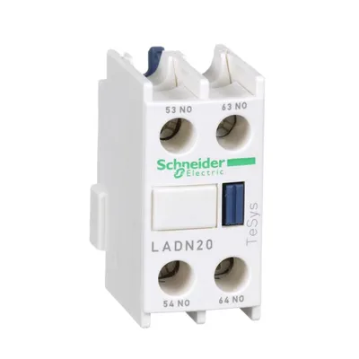 Schneider Electric Prednji Pomoćni Kontaktni Blok LADN20, Za TeSys D 2NO