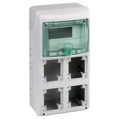 Schneider Electric Kaedra Zidni Plastični Ormar 13179, Za Utičnice 236x460mm Sa 4 Otvora I 8 Modula