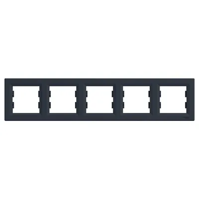 Schneider Electric Okvir horizontalni za 5 elementa, EPH5800571, Crni
