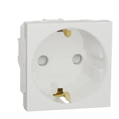 Schneider Electric Utičnica Monofazna NU303718, Sa Zaštitom 2M, Bijela