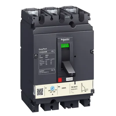 Schneider Electric Kompaktni Prekidač LV525303, 250A 3P3D TM250D CVS250B