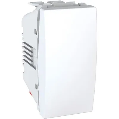 Schneider Electric Taster Prekidač MGU3.106.18, 10A 1M Modularni, Bijeli