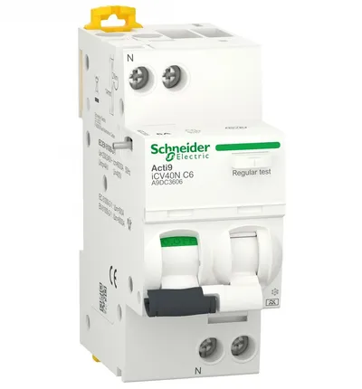 Schneider Electric FID sklopka sa zaštitom RCBO iDPN A9DC3606, H 1P+N 6A 30mA 6kA