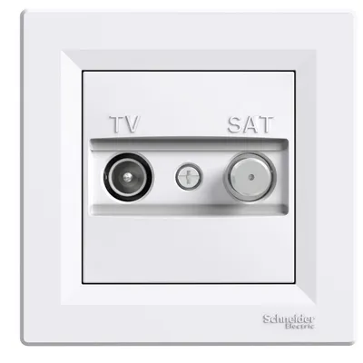 Schneider Electric Utičnica Antenska TV/SAT Završna, EPH3400121, Bijela