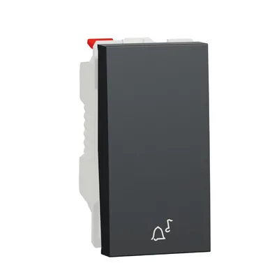 Schneider Electric Taster Zvona NU310654C, 10A 1M, Crni