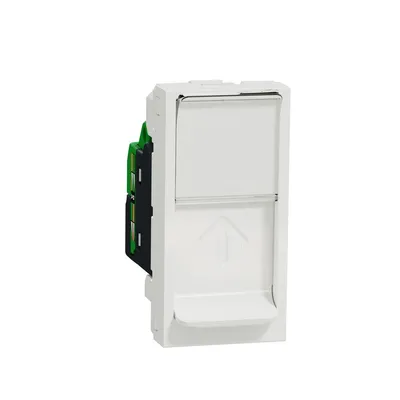 Schneider Electric Utičnica Računarska NU341418, RJ45 Cat6 1M, Bijela