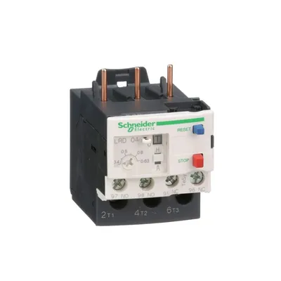 Schneider Electric Termički Relej LRD04, Bimetal 0.4 - 0.63A Za TeSys D D09-D38