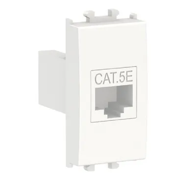 Schneider Electric Utičnica Računarska LMR6232001, RJ45 Cat5e 1M, Bijela