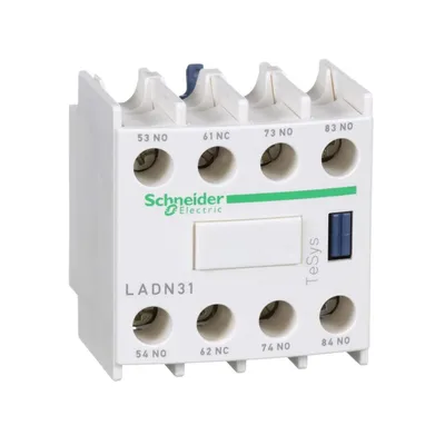 Schneider Electric Prednji Pomoćni Kontaktni Blok LADN31, Za TeSys D 3NO+1NC