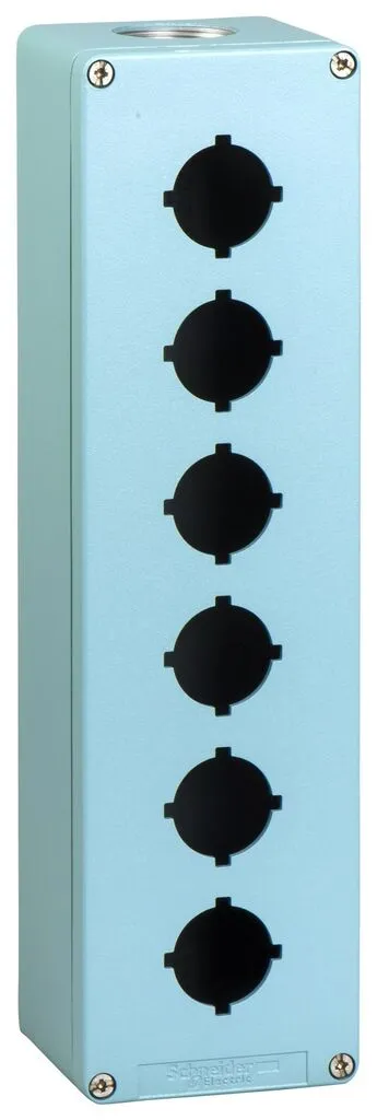 Schneider Electric Prazna OG Kutija XAPM5606, Za Upravljačko Signalne Elemente 6 Mjesta Fi 30mm, Metalna