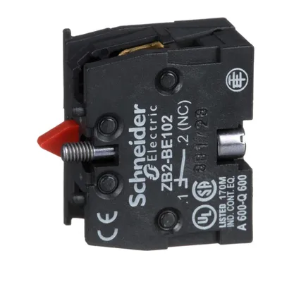 Schneider Electric Kontaktni Blok ZB2BE102, Jednostruki 1NC Za XB4 XB5 I XACA