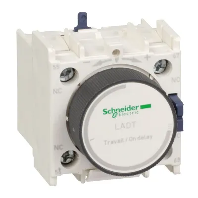Schneider Electric Pomoćni kontaktni blok za odgodu vremena LADT4, 10-180s, Za TeSys D 1NO+1NC