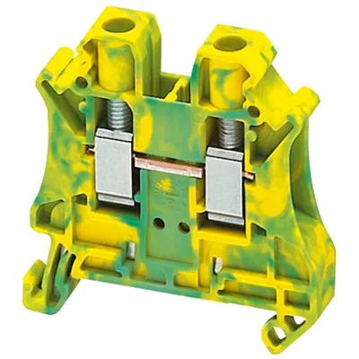 Schneider Electric Vijčana Redna Stezaljka NSYTRV62PE, 6mm2, 1x1, Žuto-Zelena