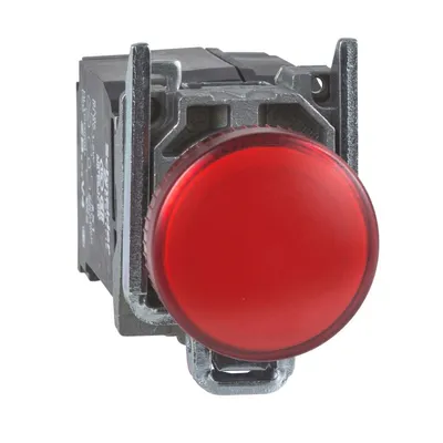 Schneider Electric Signalna Lampica XB4BVM4, Crvena LED Fi 22mm 230V AC, Metalna