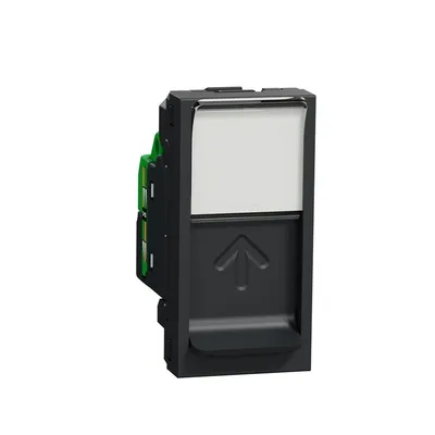Schneider Electric Utičnica Računarska NU341454, RJ45 Cat6 1M, Crna