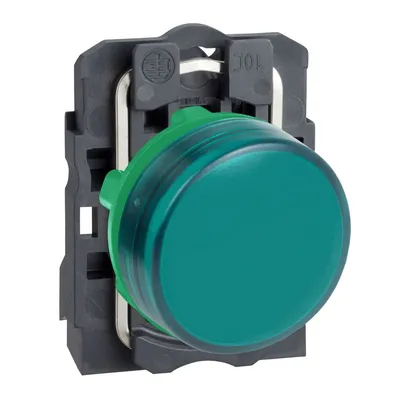 Schneider Electric Signalna Lampica XB5AVB3, Zelena LED Fi 22mm 24V AC/DC, Plastična