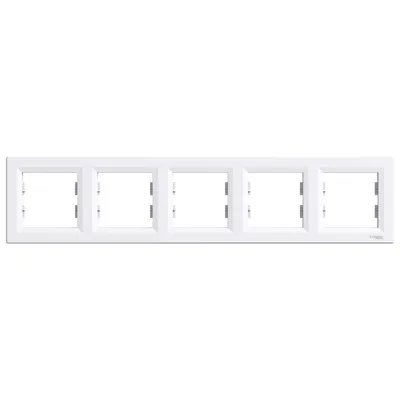 Schneider Electric Okvir EPH5800521, Horizontalni Za 5 Elementa, Bijeli