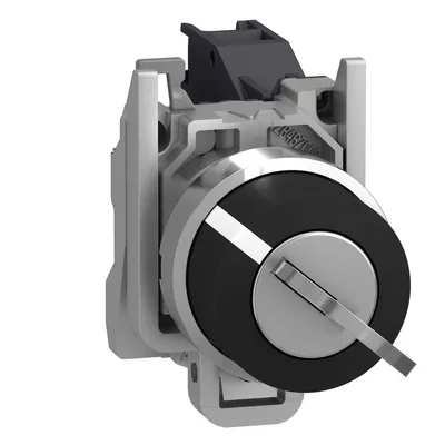 Schneider Electric Preklopka Bez Povrata Sa Ključem XB4BG21, Crna 0-1 Fi 22mm 1NO 600V, Metalna